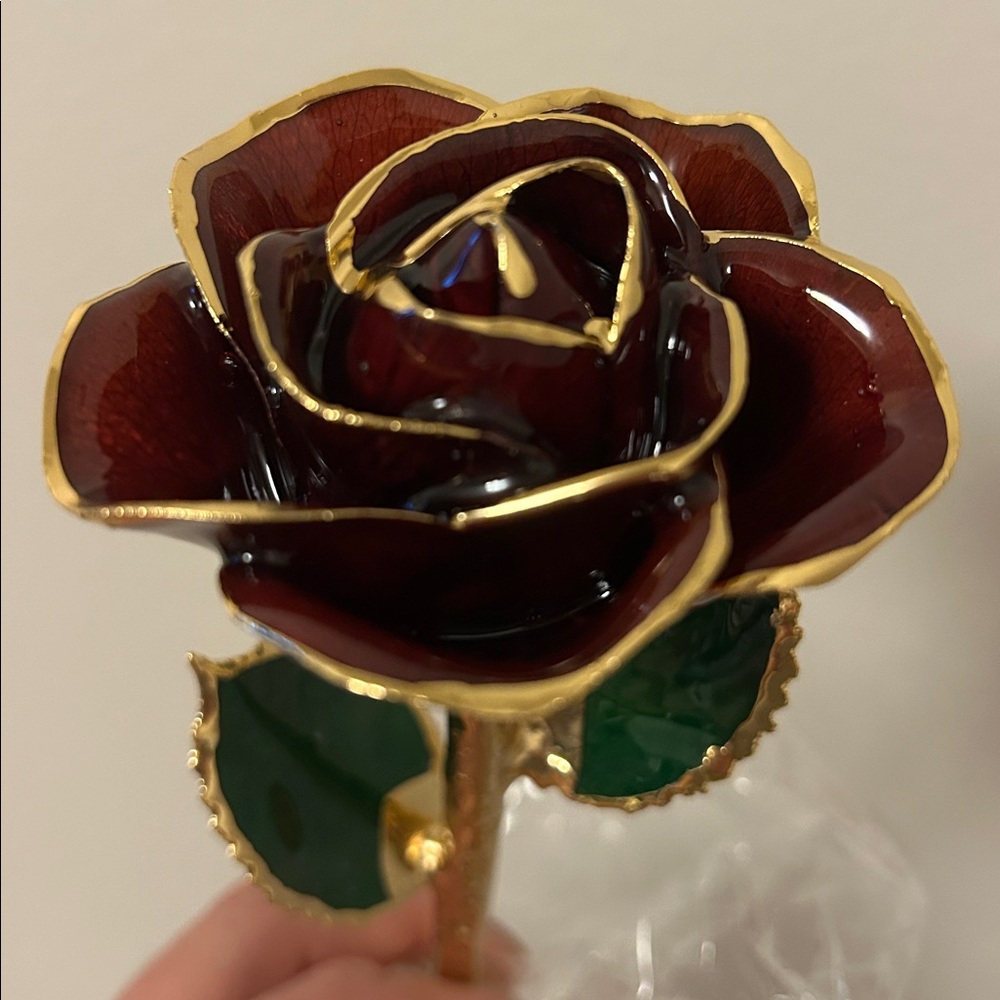 Real Rose Preserved in 24K Gold